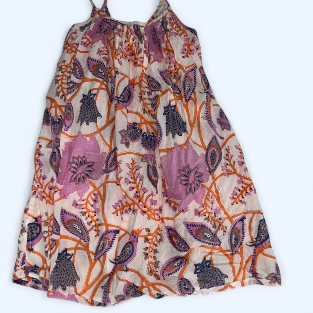 Roberta Roller Rabbit Purple and Orange Floral Dress
